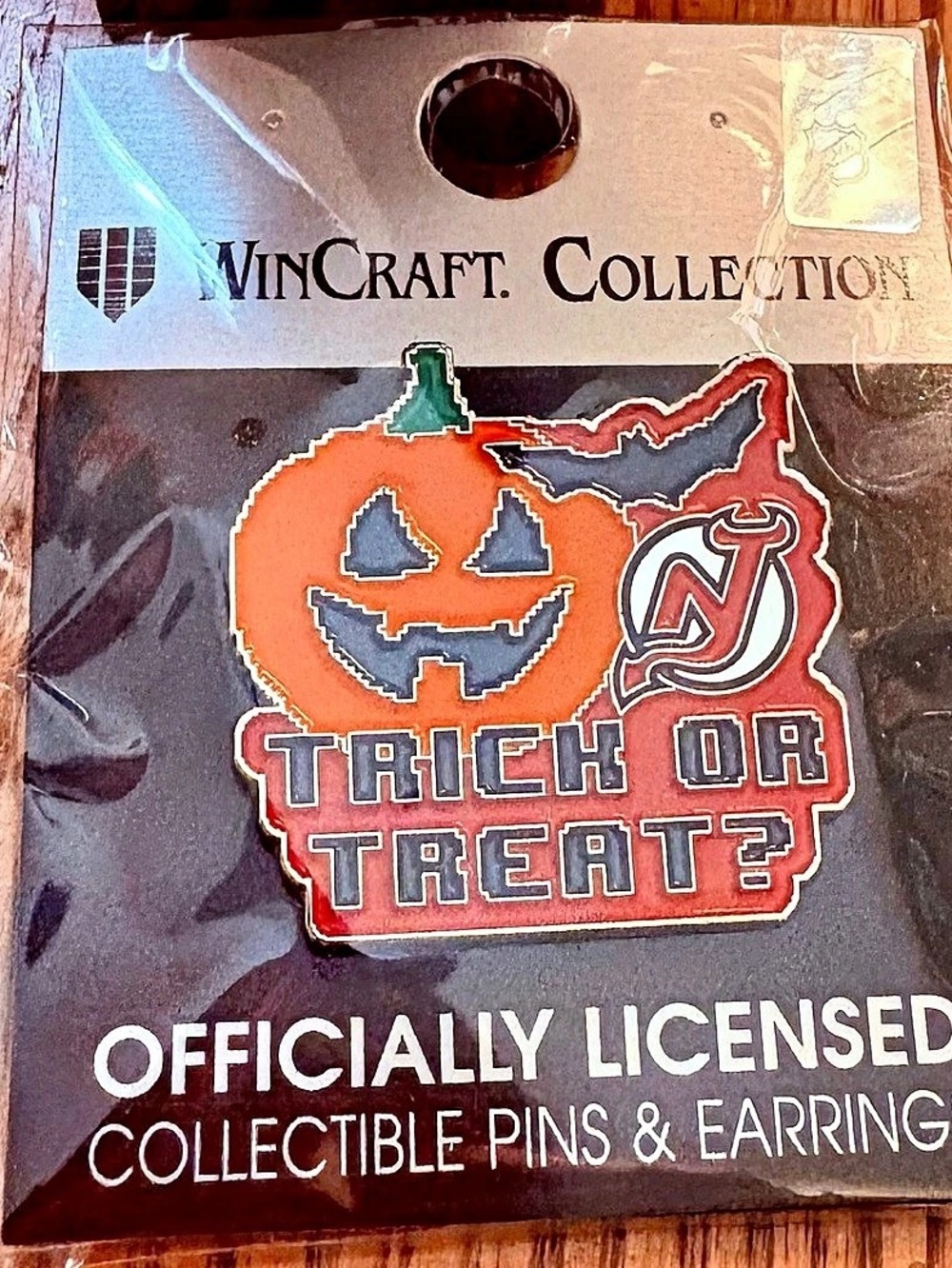 WinCraft New Jersey Devils Trick Or Treat Collector Pin